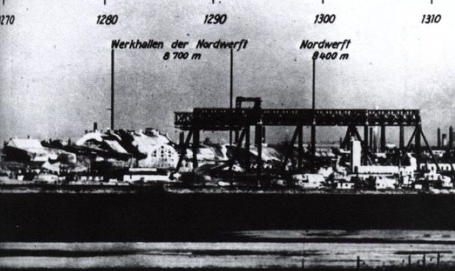 Fábrica Kirov vista desde un telémetro alemán