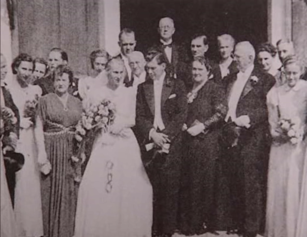 Boda de Josef Mengele con Irene Schönbein en 1938