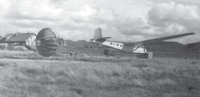 Planeador DFS-230 B como los utilizados por Berlepsch en el asalto al Gran Sasso