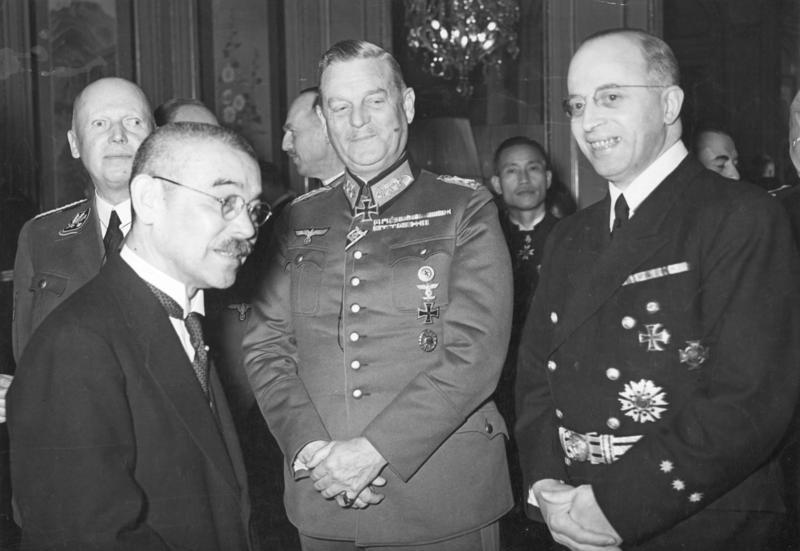 El Ministro de Asuntos Exteriores Japonés Matsuoka, visita a Wilhelm Keitel y al Embajador Stahmer en Berlín en marzo de 1941