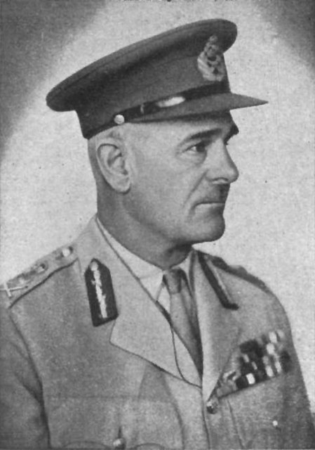 General sir Archibald P. Wavell, comandante en jefe británico del Norte África y Oriente Medio